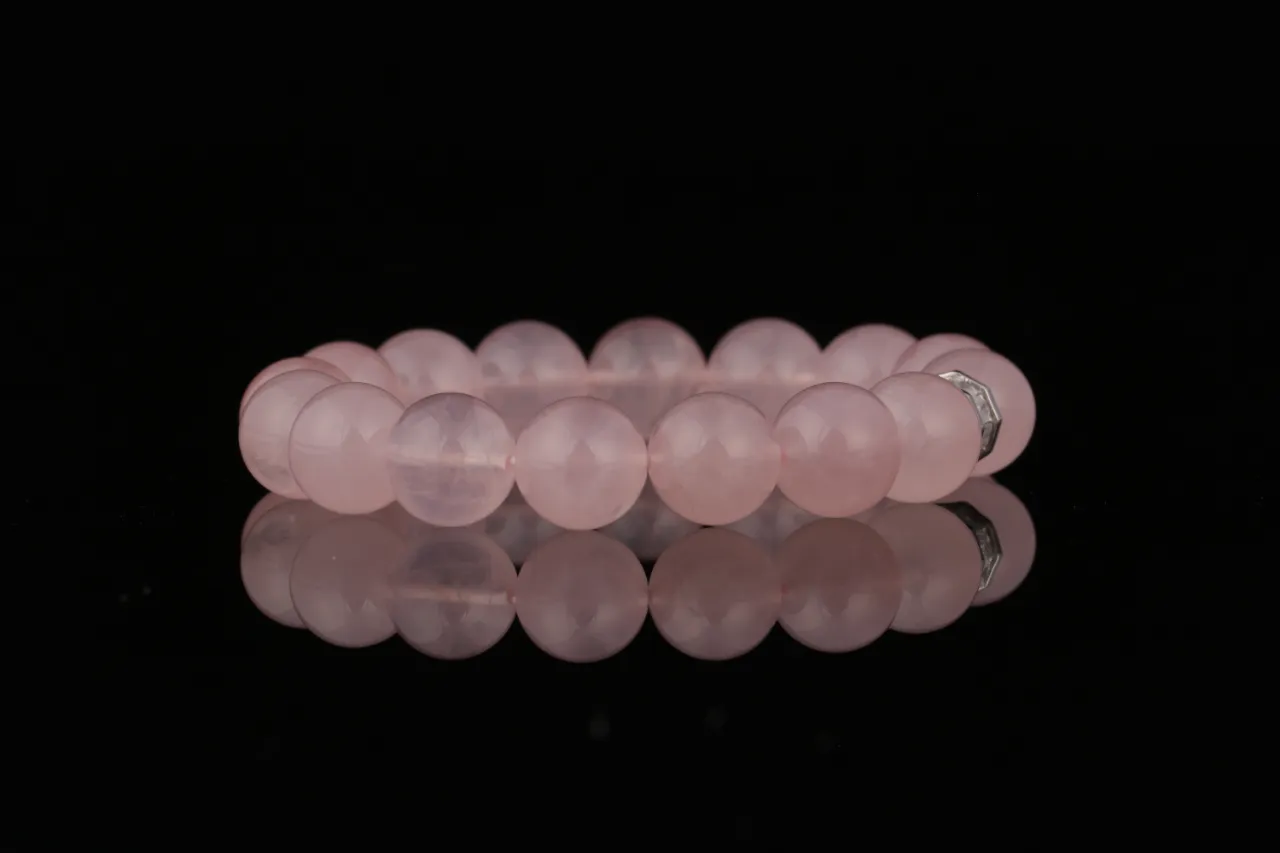 粉晶凝愛天然水晶手串生辰定制專屬客制 6