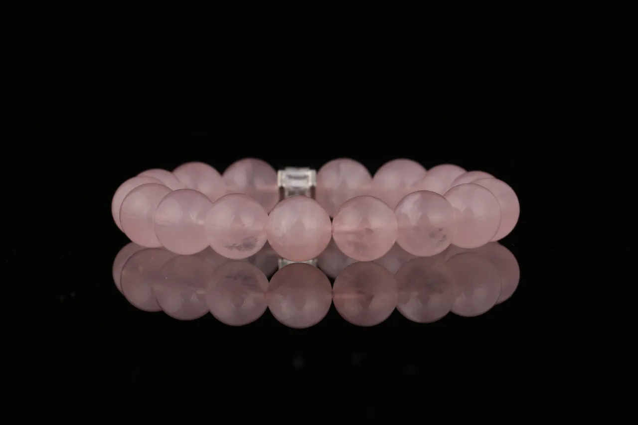 粉晶凝愛天然水晶手串生辰定制專屬客制 7