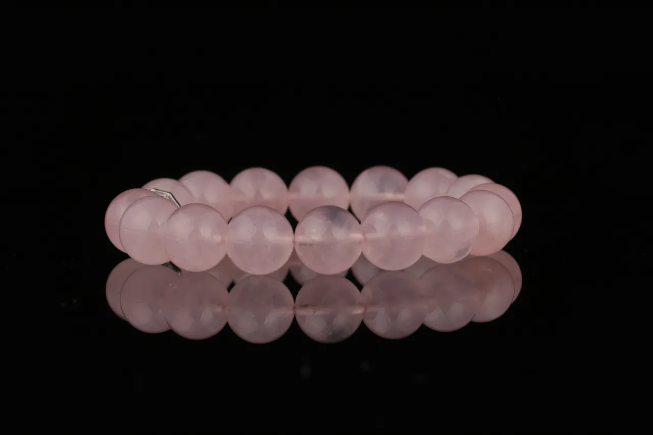 粉晶凝愛天然水晶手串生辰定制專屬客制 8