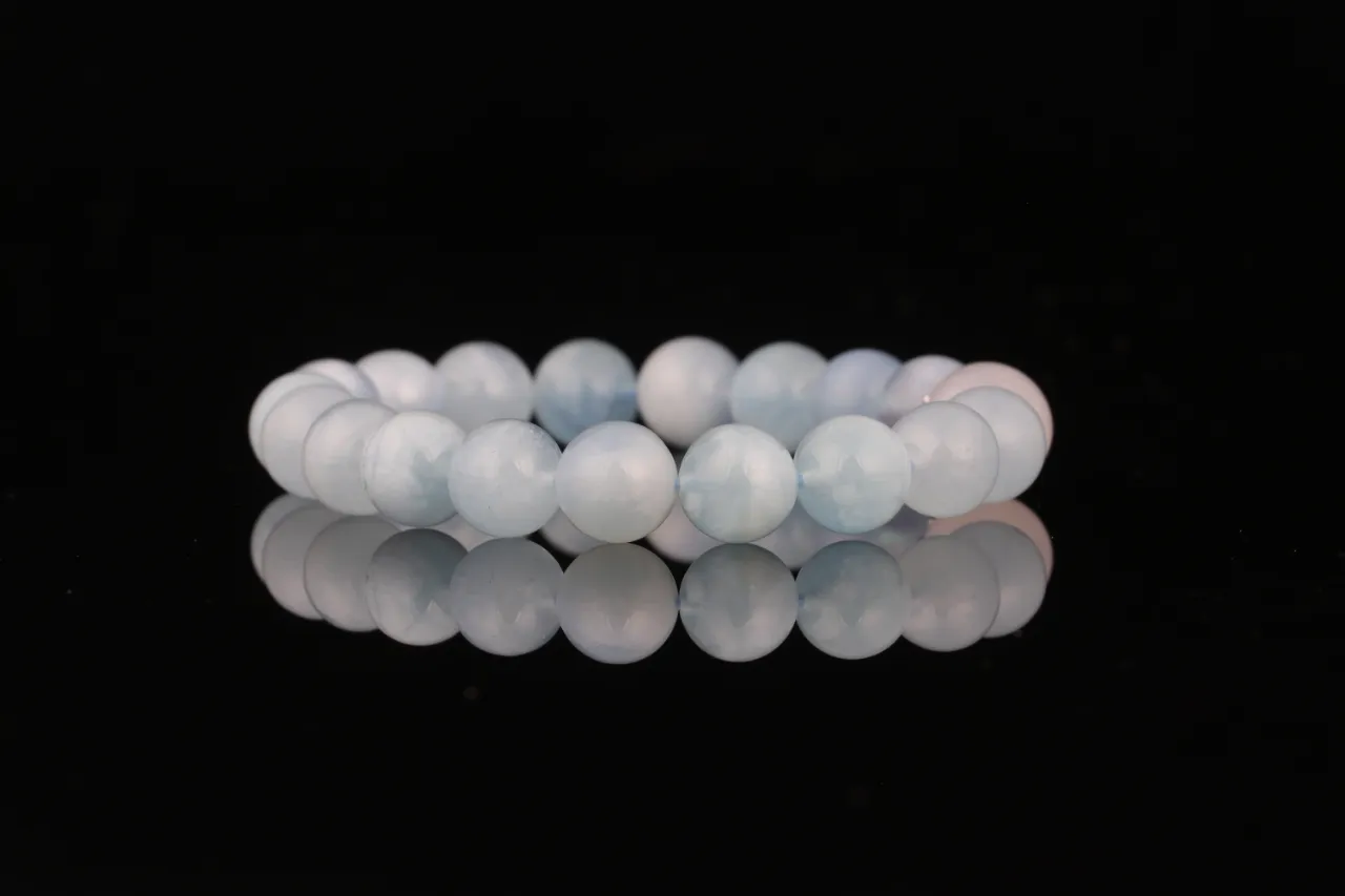 天然水晶手串生辰定制藍月光白阿塞 3