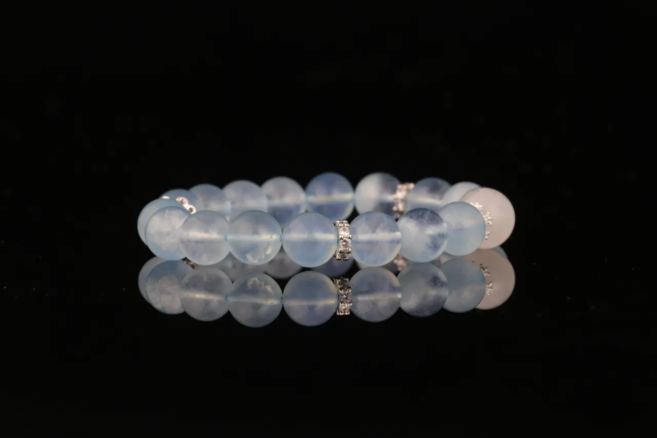 海藍之心|天然海藍寶水晶手串 2