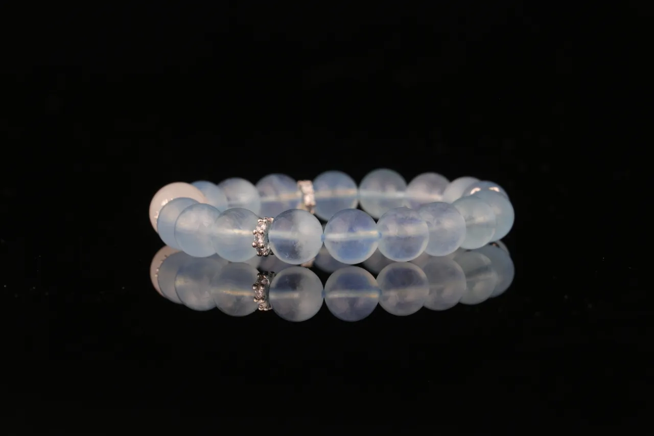 海藍之心|天然海藍寶水晶手串 4