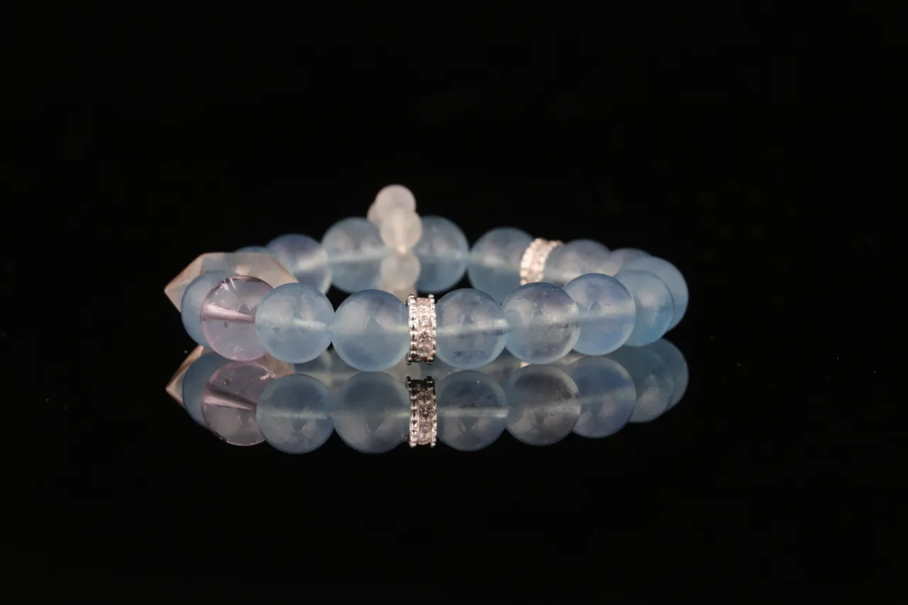 海藍寶紫水晶白水晶天然水晶手串免費測算 4