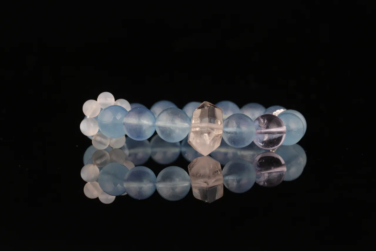海藍寶紫水晶白水晶天然水晶手串免費測算 5