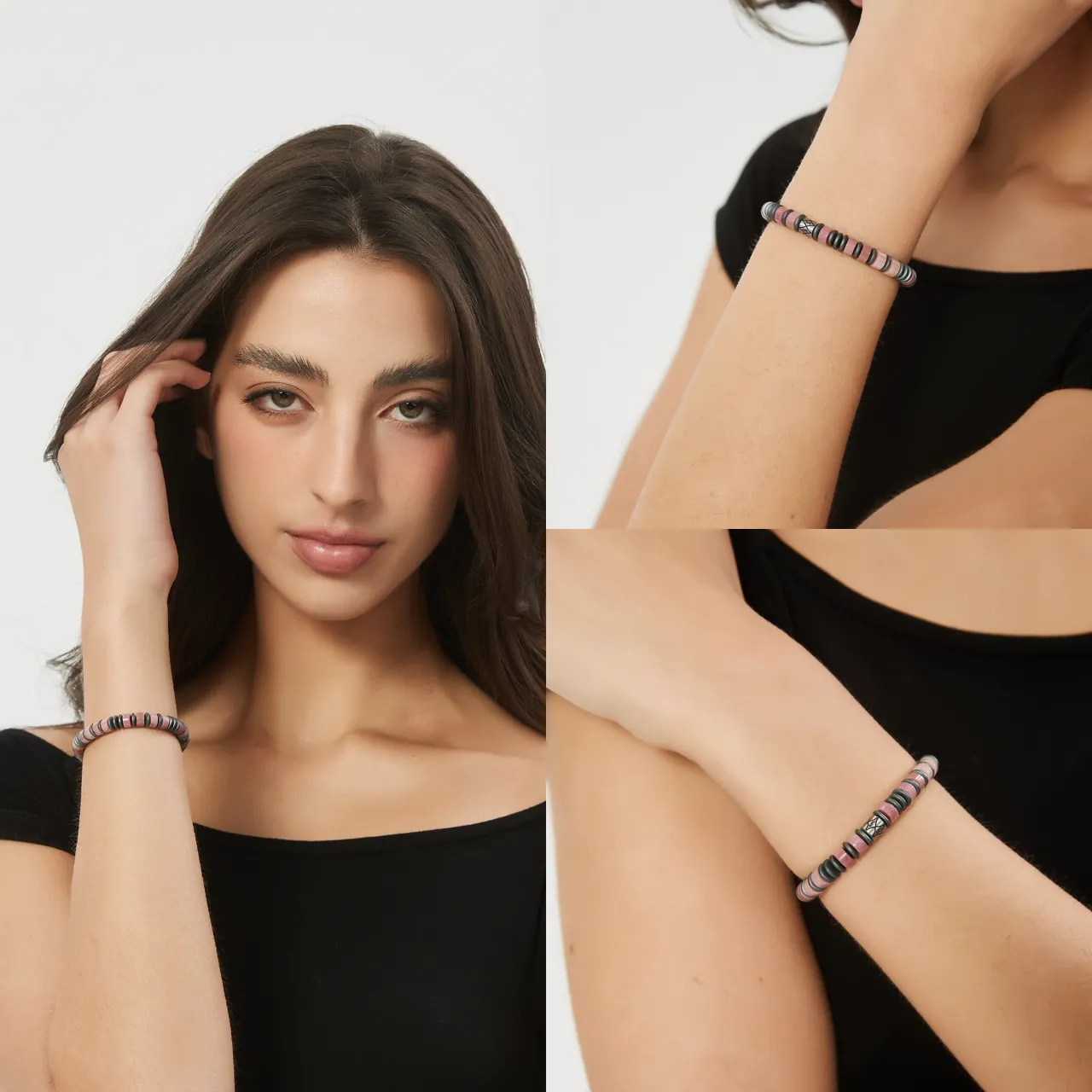 男士女款爆款新款紅紋石手串6mm小眾設計高級感 5