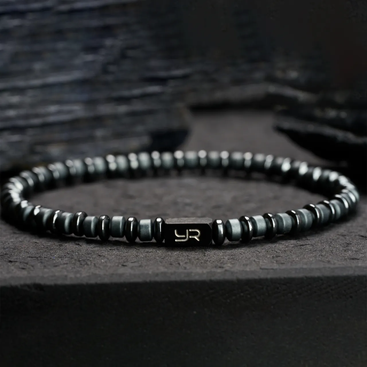 鐵磁石手鍊4mm赤鐵礦手串男士時尚復古男生小眾手串 3