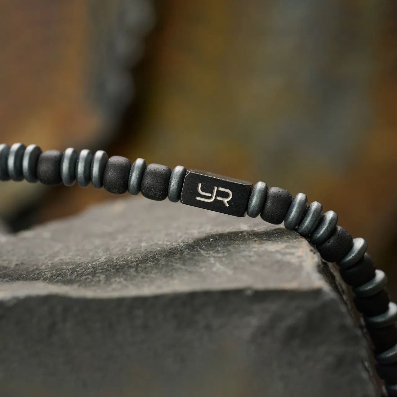 钛鋼琉璃手鍊4mm御幸米珠夜狩手串時尚男生小眾手串 4