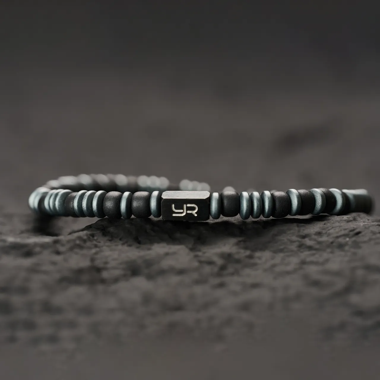 钛鋼琉璃手鍊4mm御幸米珠夜狩手串時尚男生小眾手串 5